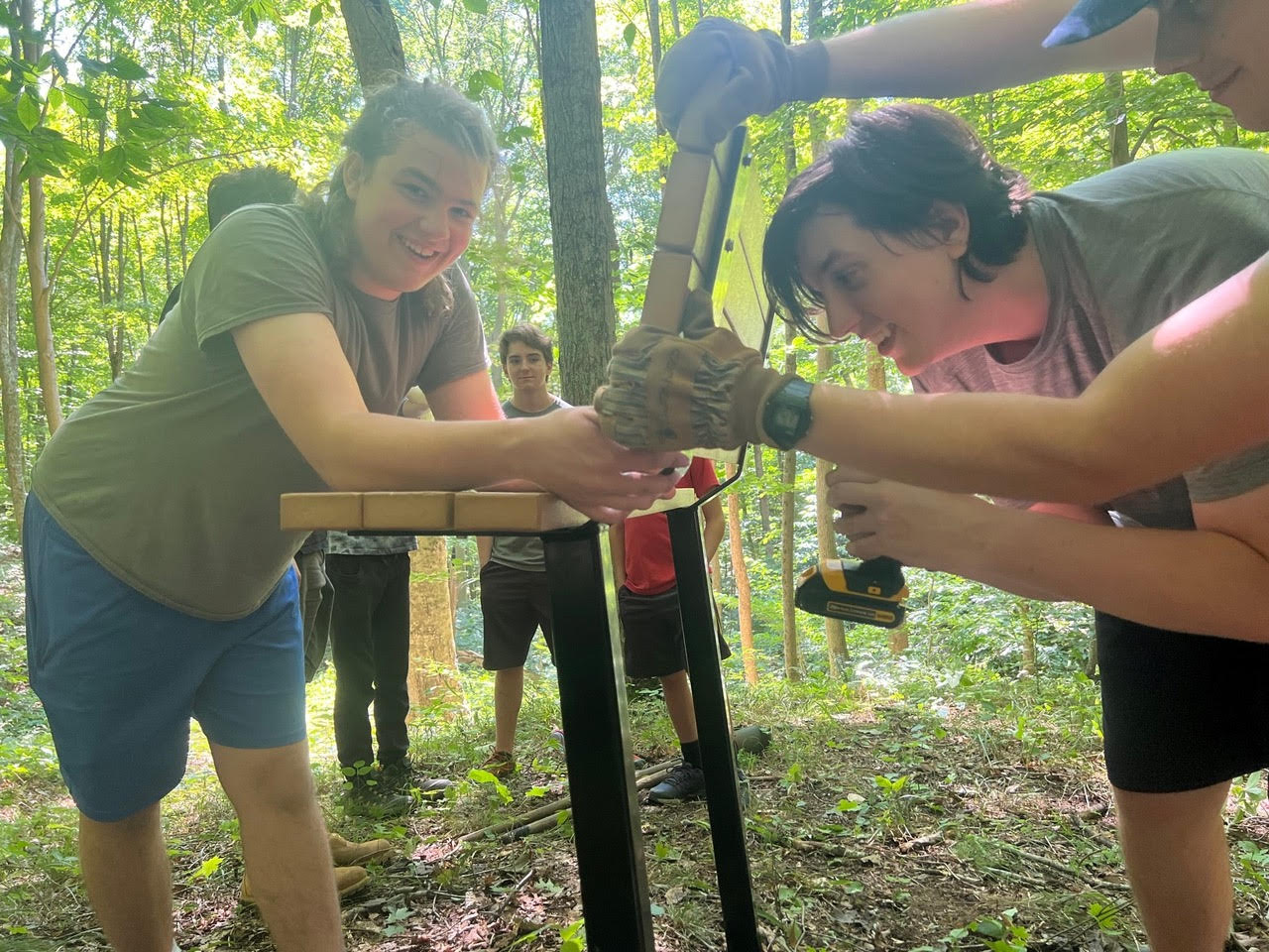 New benches! Awesome Eagle Scout project