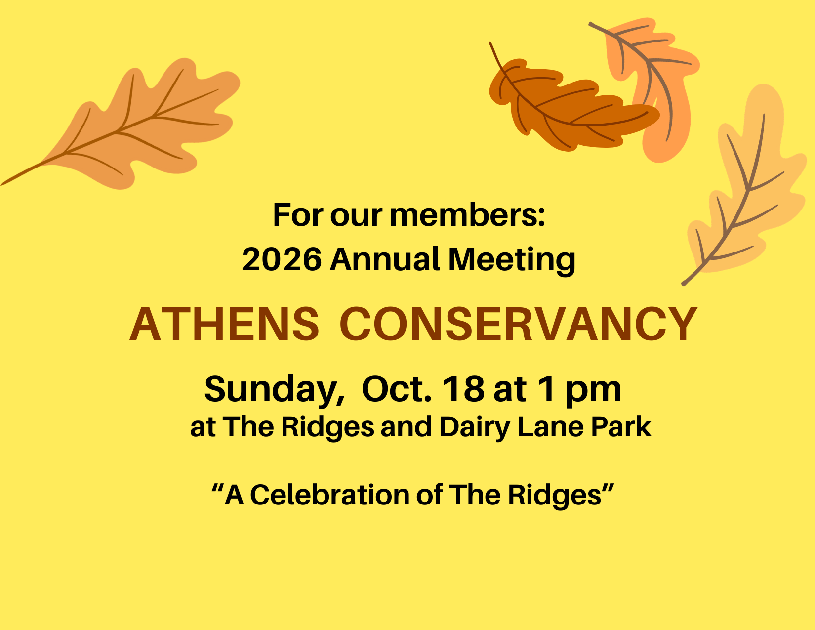 Annual Meeting focuses on The Ridges
